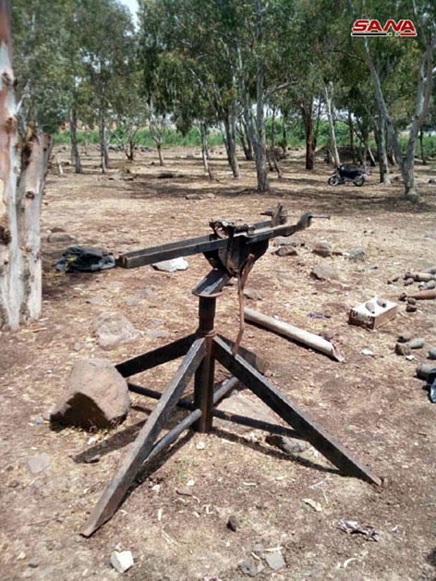 Click to enlarge Ammunition discovered by authorities in Homs
