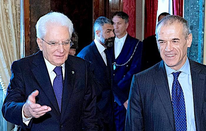 Click to enlarge Mattarella, Cottarelli