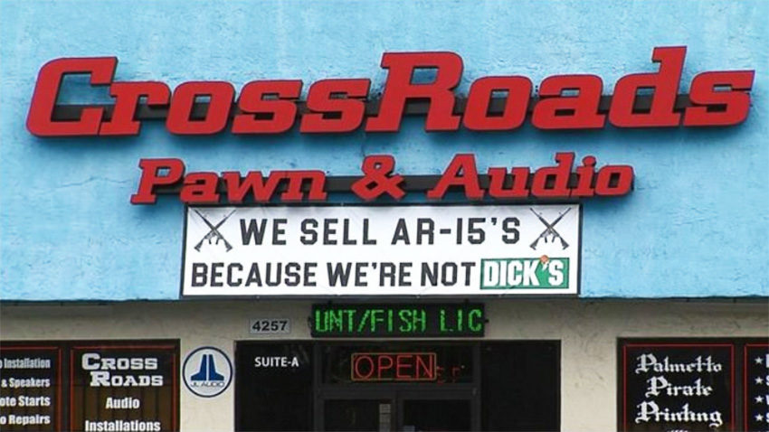 sign reaction AR-15
