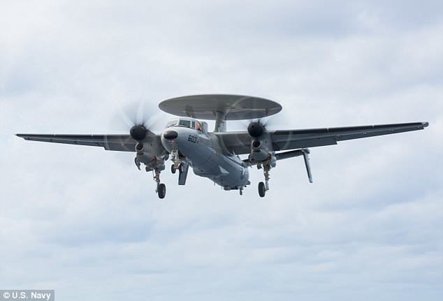 Click to enlarge E-2C Hawkeye plane UFO contact