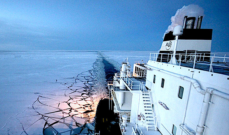 Click to enlarge Ship in Arctic