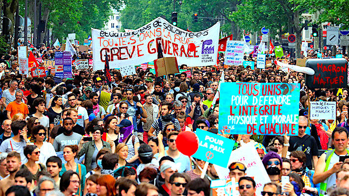 Macron Protest