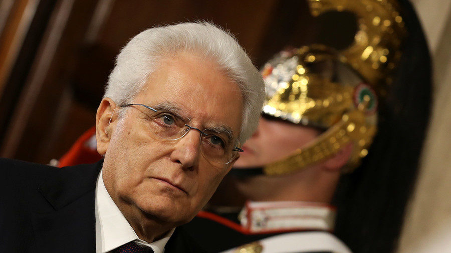 Click to enlarge Italian President Sergio Mattarella