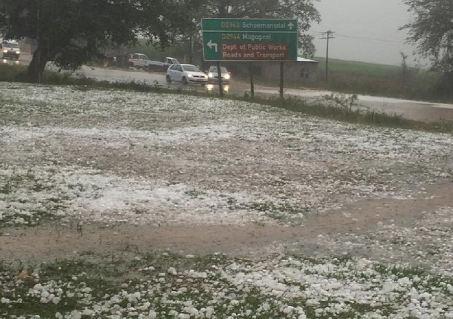 Hailstorm in Mpumalanga, South Africa