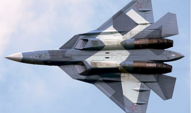Click to enlarge Russian Su-57 fighter jet