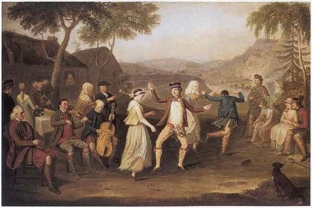 David Allan (Scottish painter 1744-1796), ‘The Highland Wedding’, 1780.