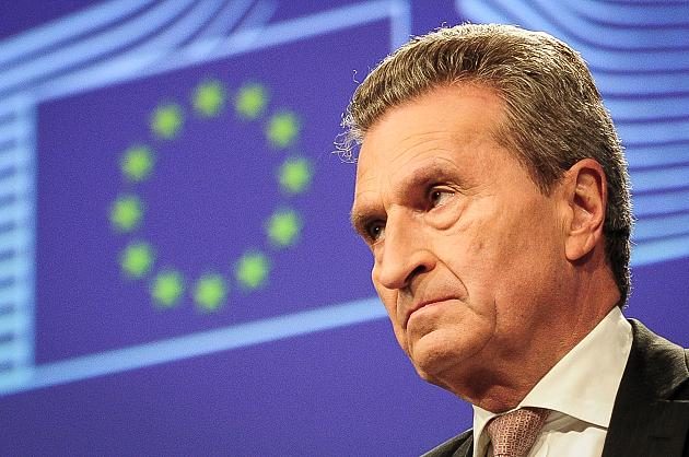 Click to enlarge EU commissioner Oettinger