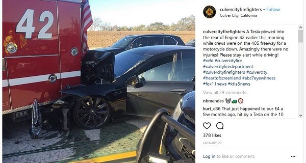 tesla crash post