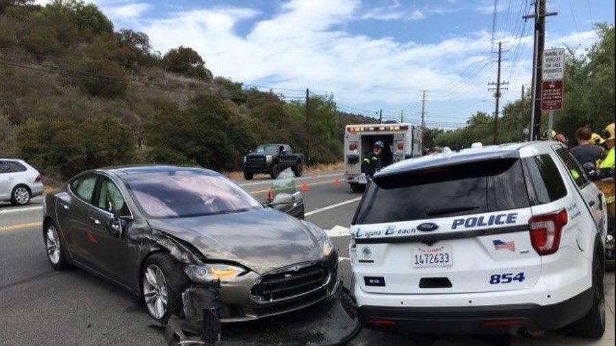 Tesla car crash