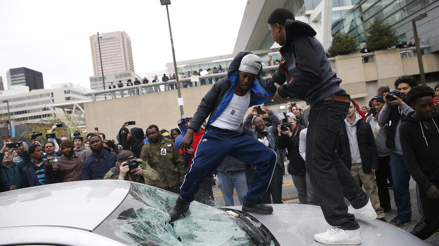 Click to enlarge Freddie Gray protests in Baltimore in 2015