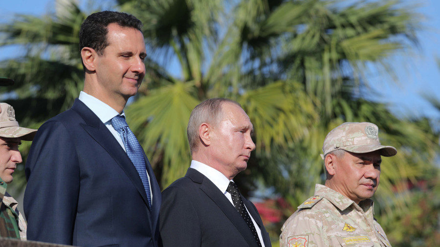 Click to enlarge Bashar al-Assad and Vladimir Putin