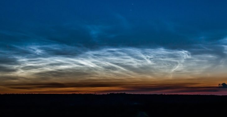 Click to enlarge Noctilucent Clouds Taken by Catalin Tapardel on August 5, 2017 @ Kakwa, Alberta, Canada