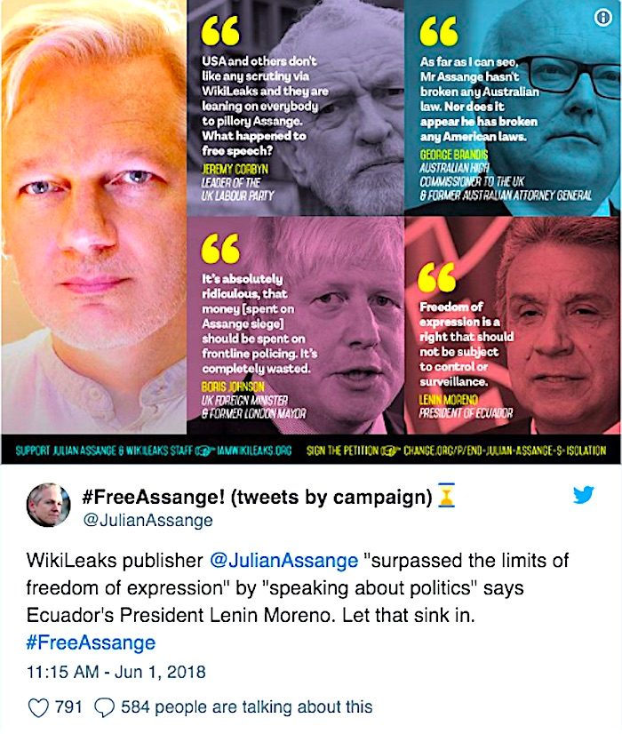 Click to enlarge Assange/politicians