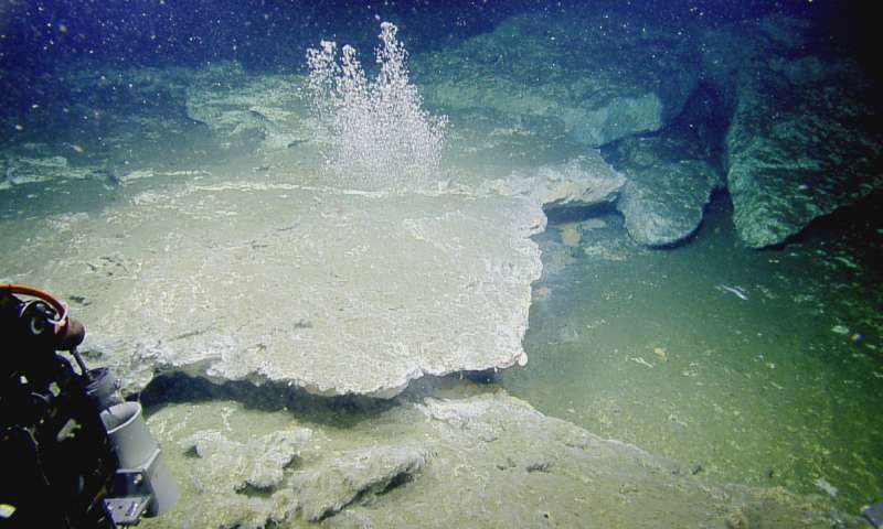 Click to enlarge Oregon coast methane seeps