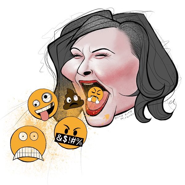 Click to enlarge roseanne barr caricature