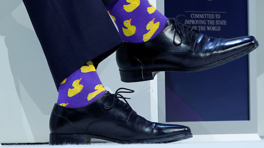 Click to enlarge Canadian Prime Minister's Justin Trudeau's socks