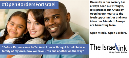 open borders israel ad
