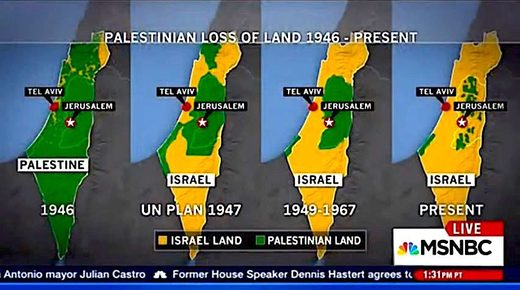 Click to enlarge Palestine loss of land map
