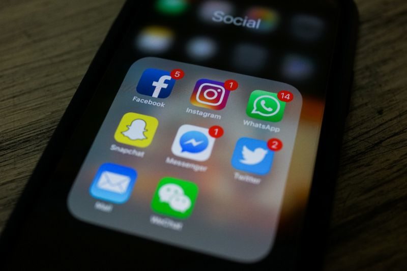 Click to enlarge social media phone