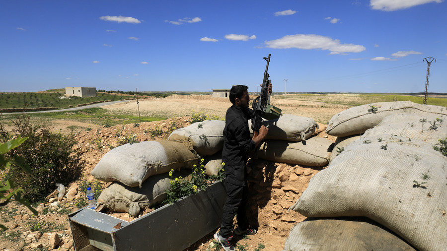 A fighter from the Manbij