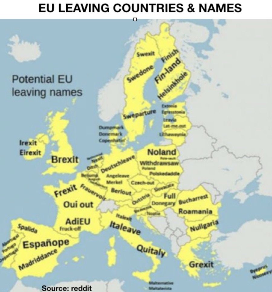 Click to enlarge EU leaving countries