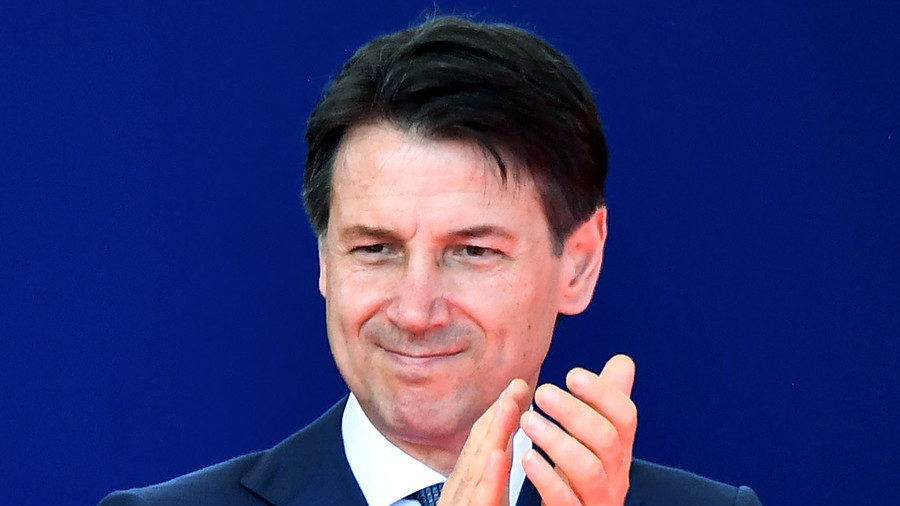 Click to enlarge Italian Prime Minister Giuseppe Conte