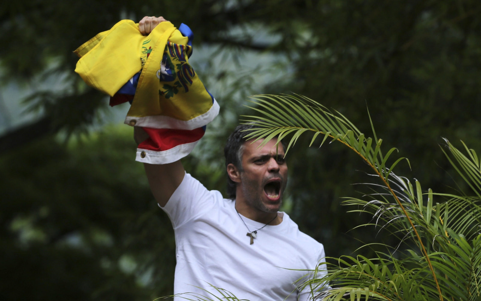 Opposition leader Leopoldo Lopez