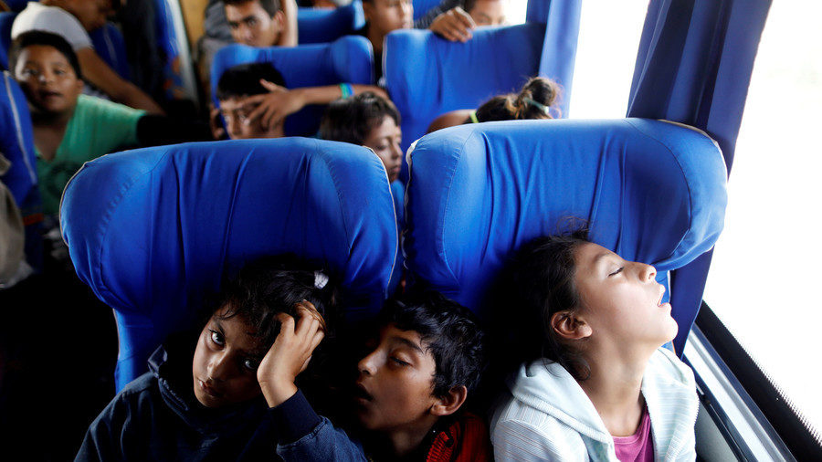 Click to enlarge Central American migrant children