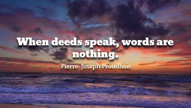 deeds and words