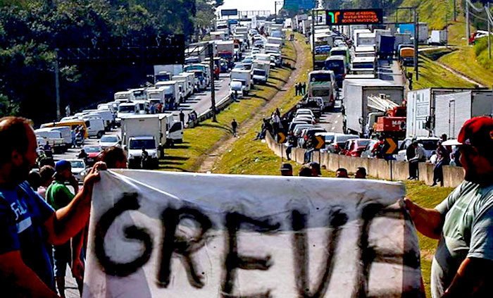 Truckers strike