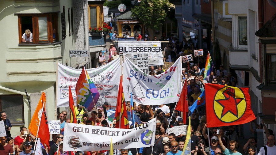 Click to enlarge Bilderberg protest
