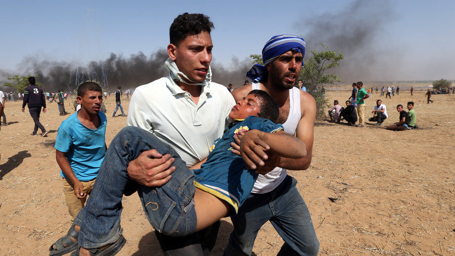 Palestinian protesters