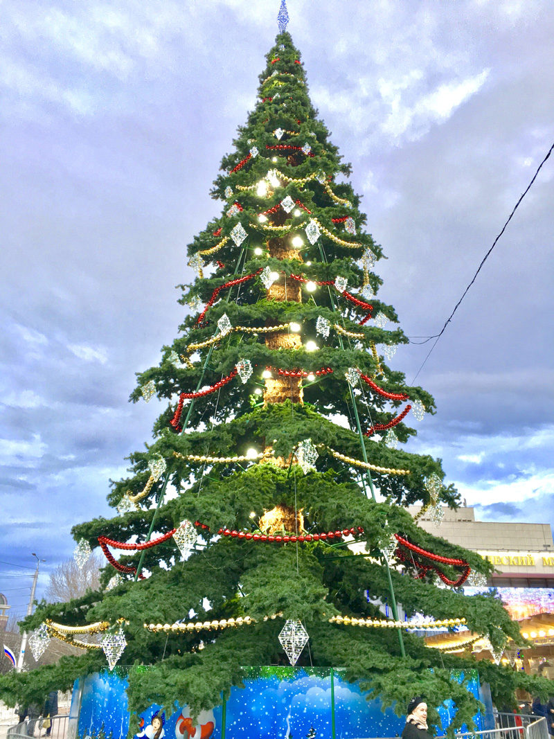 Click to enlarge City Christmas Tree, Lenin Square, Simferopol