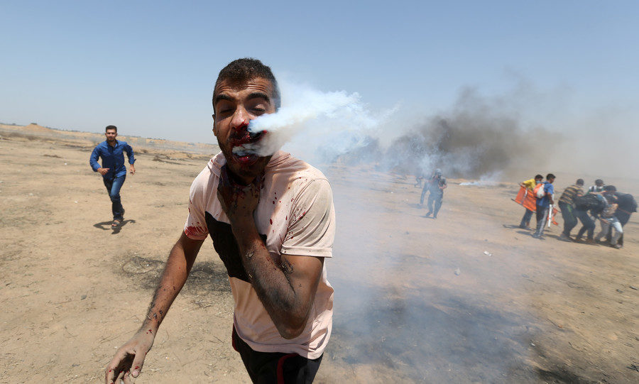 Palestinian protester Haitham Abu Sabla