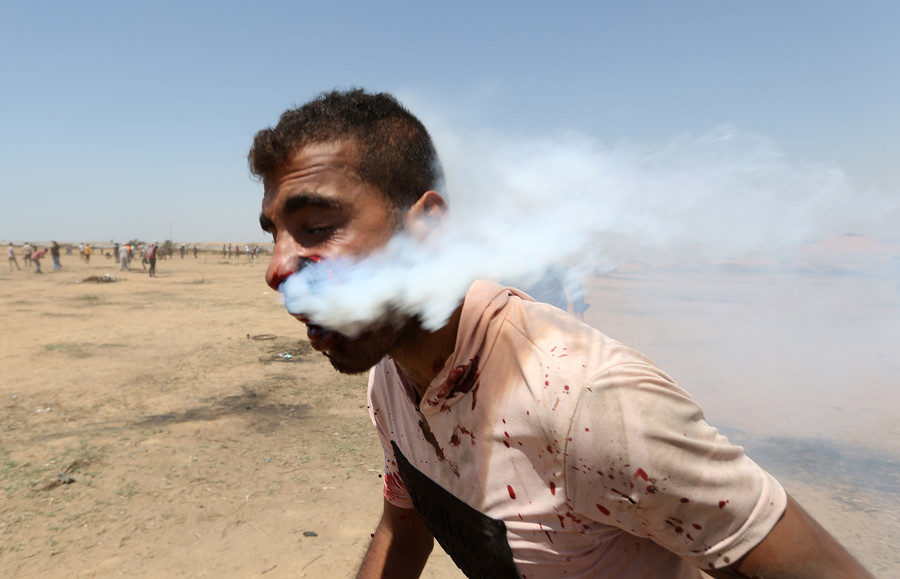 Palestinian protester Haitham Abu Sabla