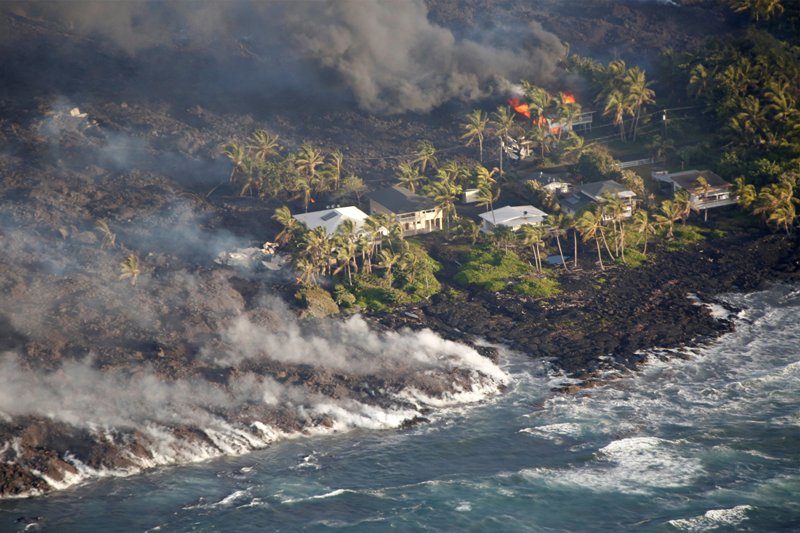 Click to enlarge Kilauea lava flows