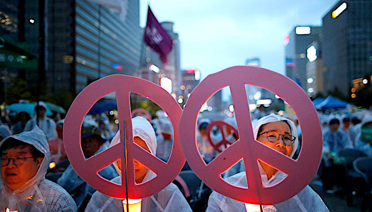Candlelight vigil South Korea