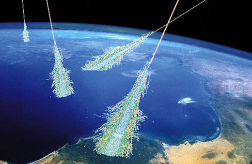 cosmic radiation visualization