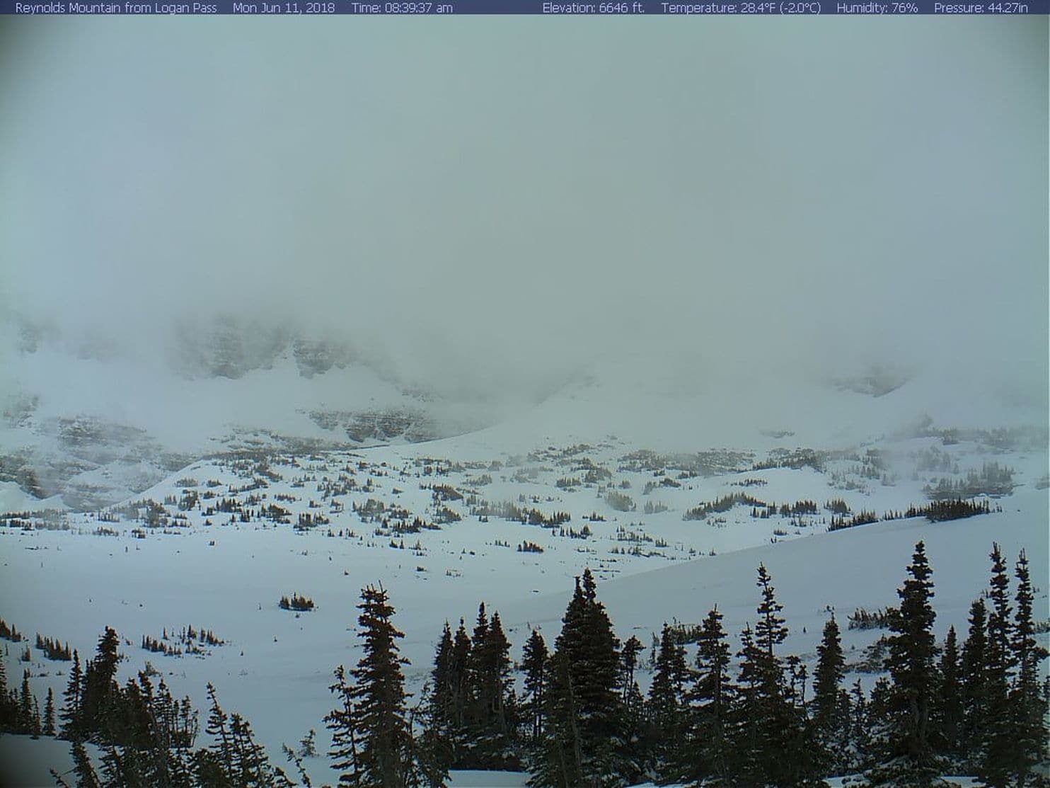 Click to enlarge Logan Pass at Glacier National Park in Montana.
