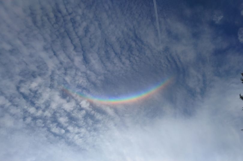Circumzenithal arc over Newcastle