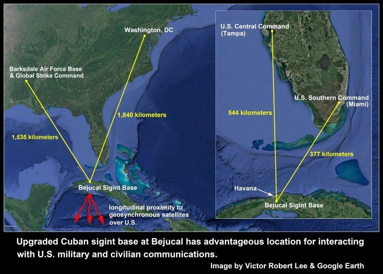 Click to enlarge Cuban sigint base Bejucal