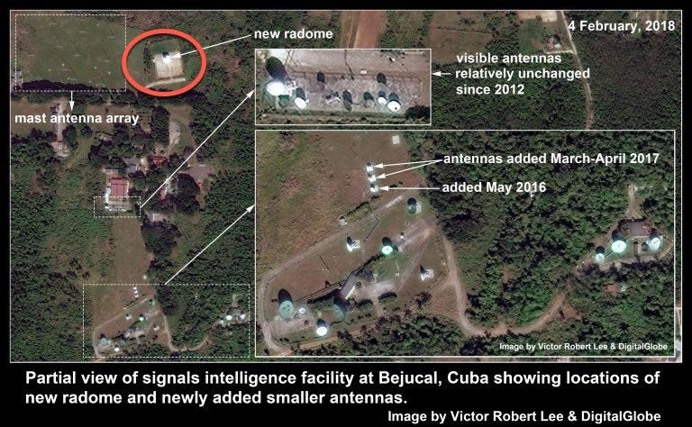 signals intelligence facility  radome at Bejucal Cuba