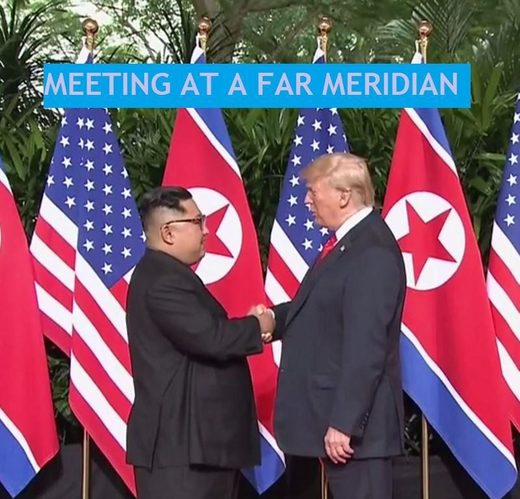 Click to enlarge rocket men trump kim meeting