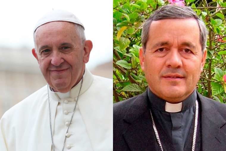 Click to enlarge Pope Francis and Bishop Juam Barros