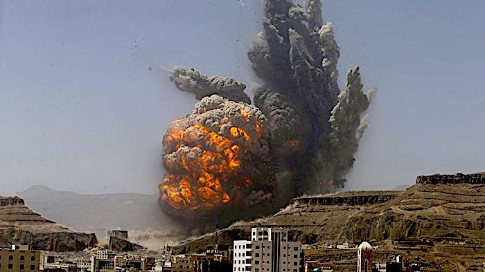 Click to enlarge Yemen airstrike