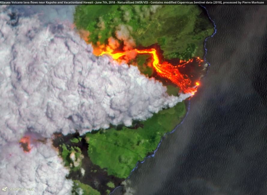 Kilauea Volcano lava