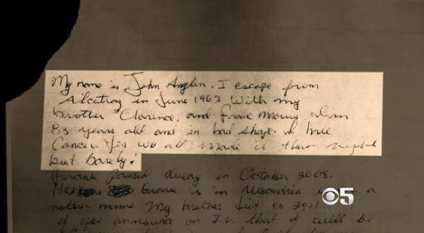 John Anglin Letter