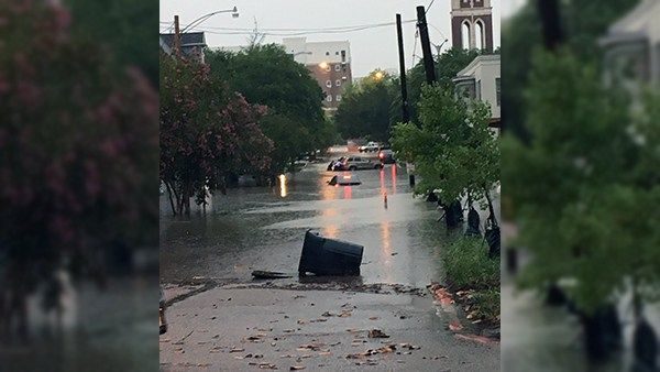 Click to enlarge Flooding on North Boulevard