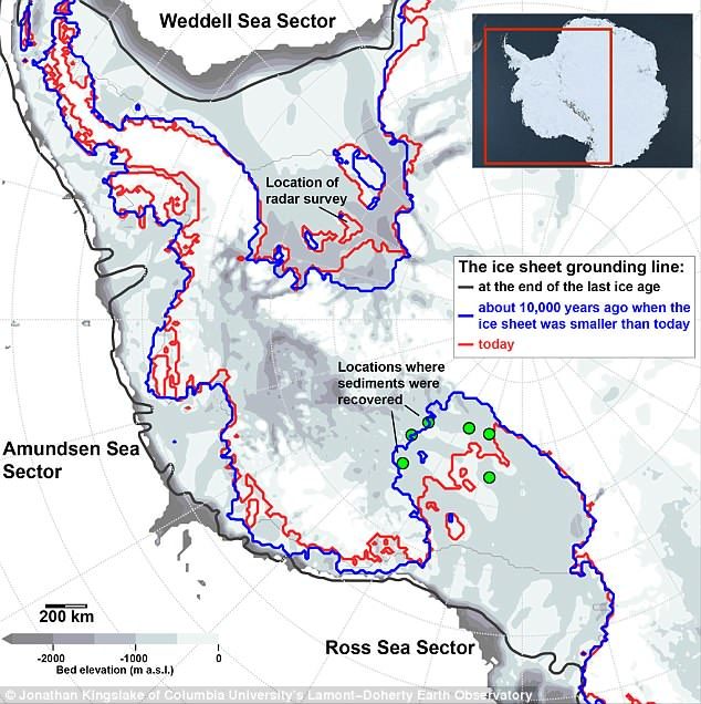 Click to enlarge The Ice Sheet Grounding Line