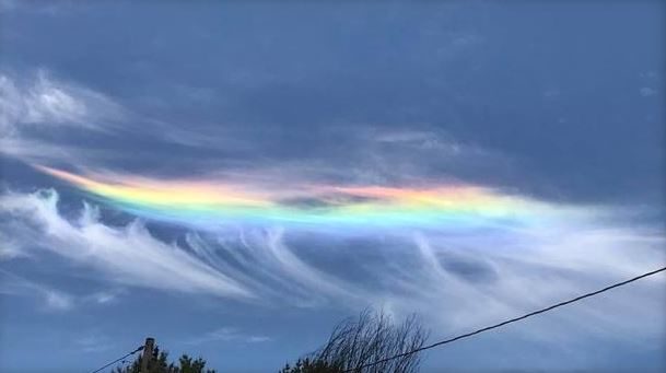 Fire rainbow over Vermont